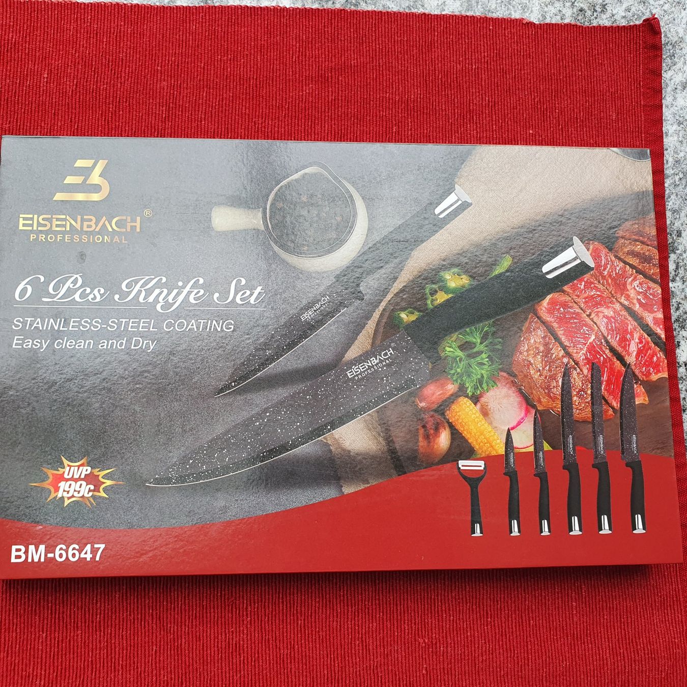 Coltelli: Neues Meeser Set – Nuovo e nell'imballaggio originale da Trimbach venduto da Empire04