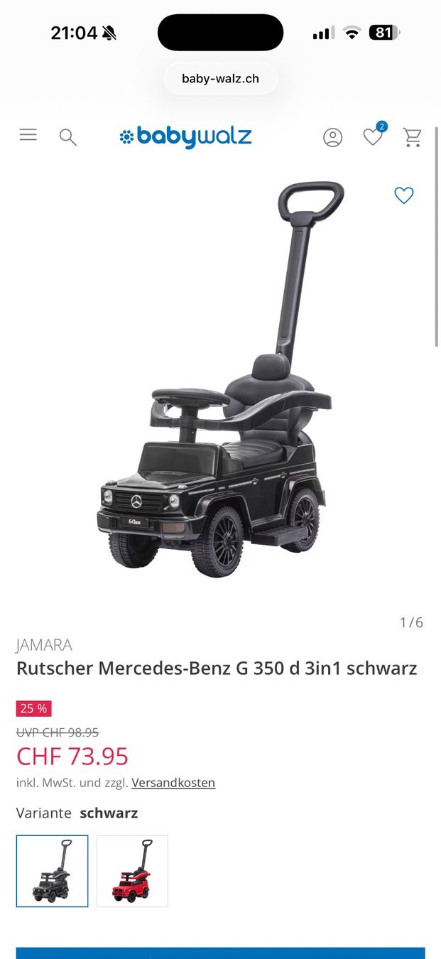 Veicoli per bambini: Mercedes Rutschauto Kinder schwarz – Usato da Zürich venduto da Lola15 3