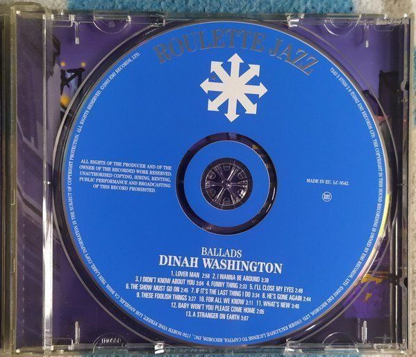 CD: Dinah Washington [Roulette] - Ballads – Usato da Unterbäch venduto da jaqila 2