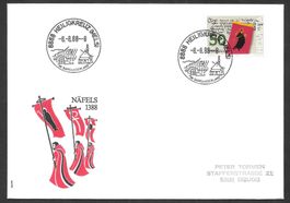 Sonderbrief Schnapszahl 8888 Heiligkreuz 8.8.88 8