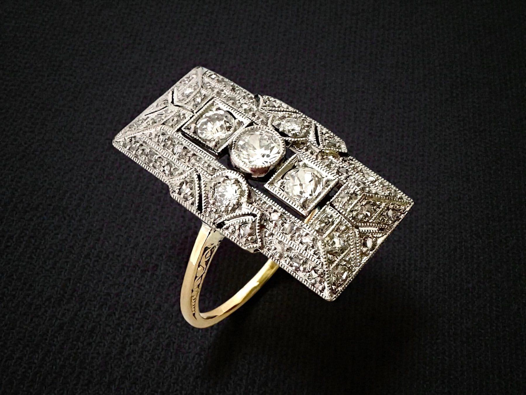 Anelli: Art Déco - Diamant - Ring um 1920 – Usato da Zuzwil SG venduto da artimmo 2