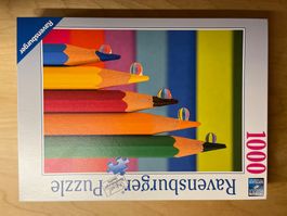 Ravensburger Puzzle Farbstifte 1000 Teile gebraucht