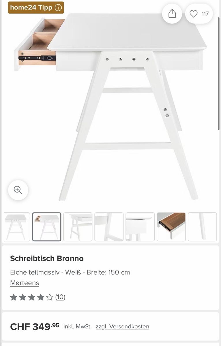 Scrivanie: Schreibtisch/Bürotisch holz – Usato da Dällikon venduto da DianaC07