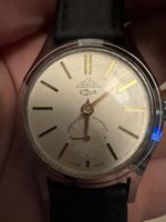 Irax Swiss Made Vintage Uhr mit Lederarmband