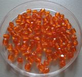 Glasschliffperlen Orange 3 mm