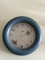 Wanduhr Alessi blau Design Vögel Michael Graves Design