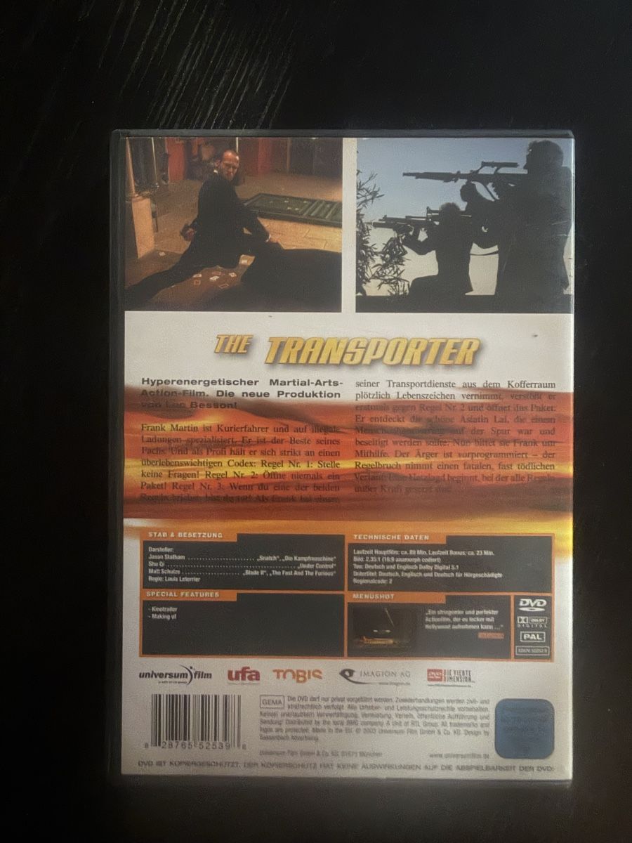 Tous les DVDs: The Transporter guter Zustand – D'occasion à Lausen par EisAmStiel94 1