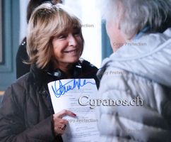 Daniele Thompson (1942) Drehbuch LOUIS DE FUNES - Autogramm