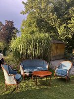 Sofa / Sessel / Tisch - Stil Louis XV / Louis Philippe