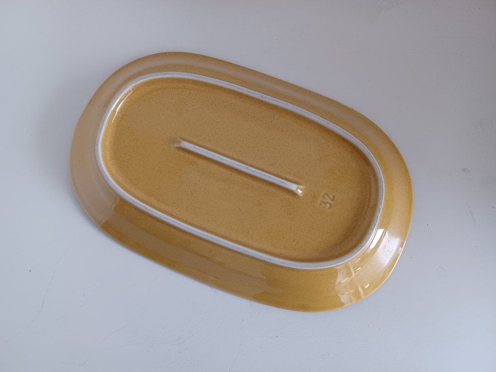 Rössler Piatti di portata: RÖSSLER Senfgelb Platte 32x21cm -E85 – Usato da Morges venduto da vimajes12 2