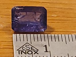 Natürlicher Tansanit 3 Karat, Emerald Cut
