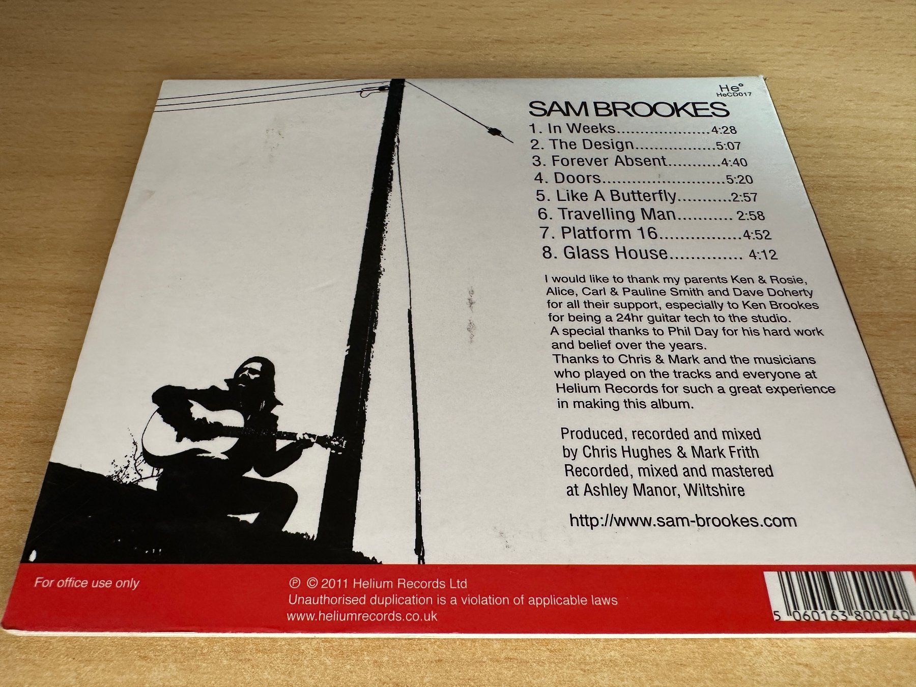 CDs: Sam Brookes – Sam Brookes – Gebraucht aus Rikon im Tösstal von Alpenmutz 1
