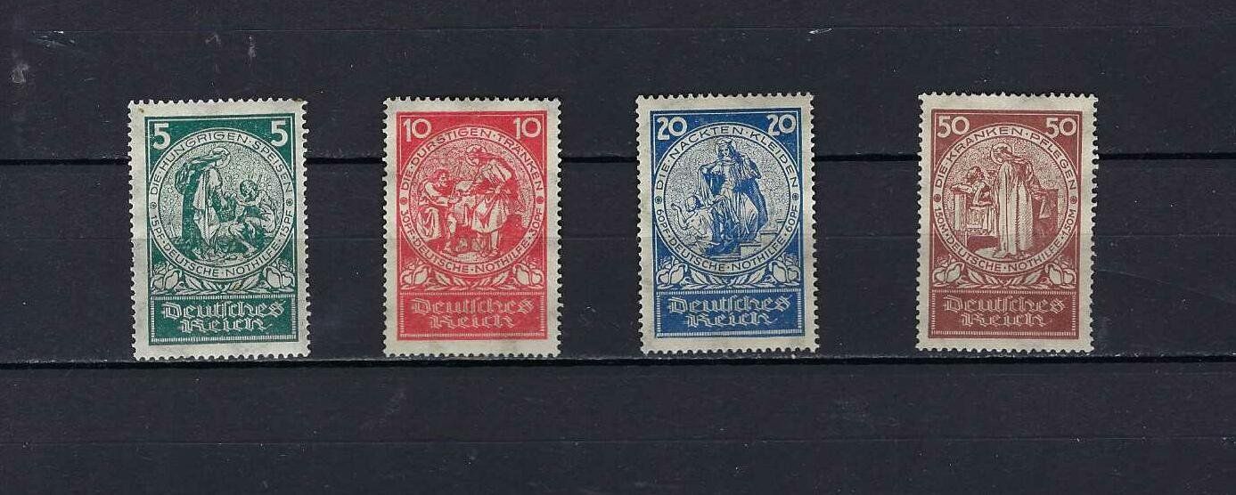 Tutti i francobolli: DR 1924 Nothilfe 351 - 354 ** – Nuovo e nell'imballaggio originale da Altstätten SG venduto da euro010
