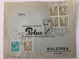 1934 Landschaftsbilder (Buchdruck) Brief an Polus Balerna