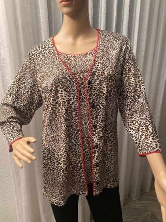 MUST HAVE - einzigartiges Blusen-Twinset, beige, 46