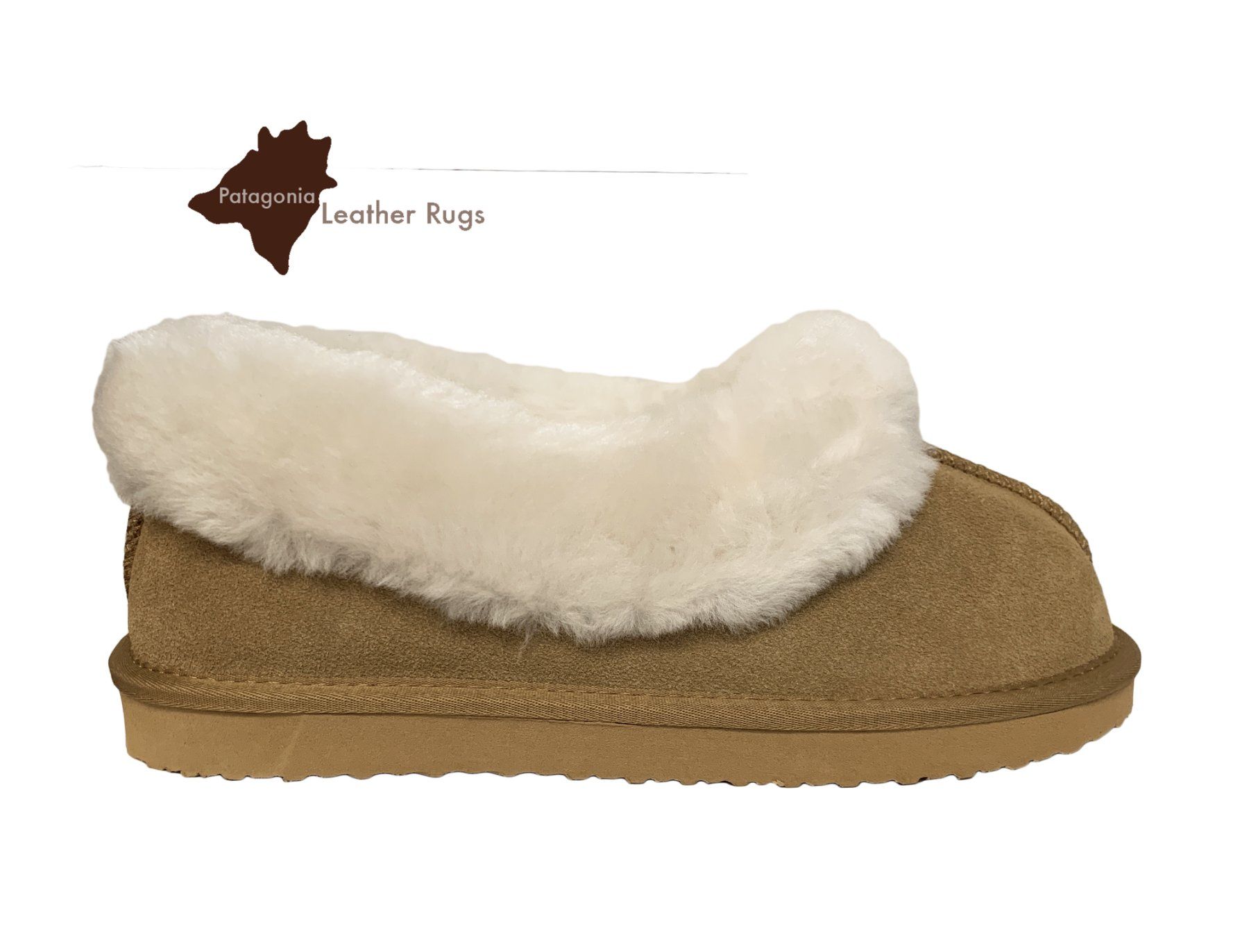 Damenschuhe: Mit Lammfell gefütterte Leder Hausschuhe – Neu und originalverpackt aus Arbedo von patagonialeatherrugs 2