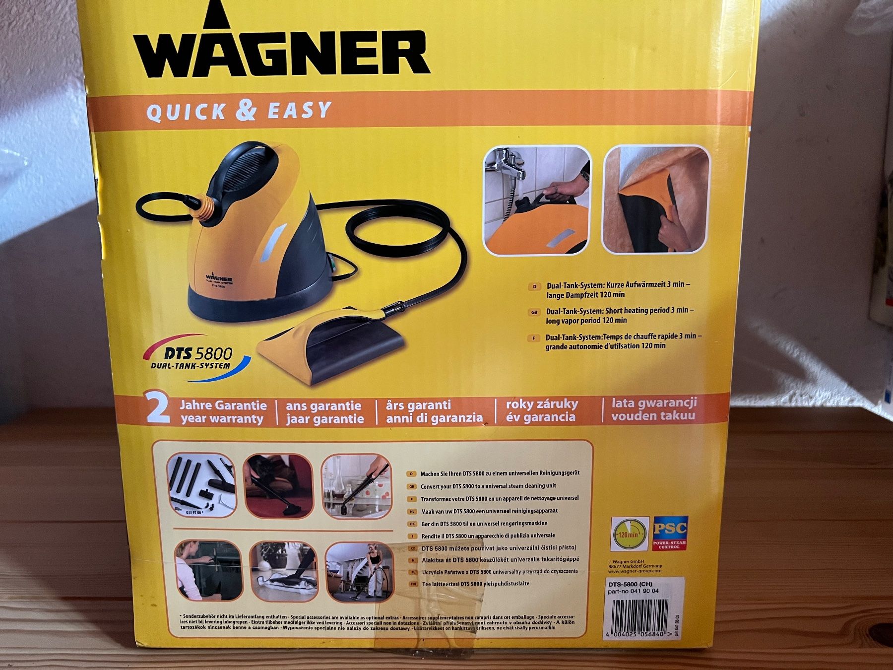 Wagner Pulitori a vapore: DTS 5800 Dampf - Tapetenablöser – Usato da Bern venduto da No1e 8