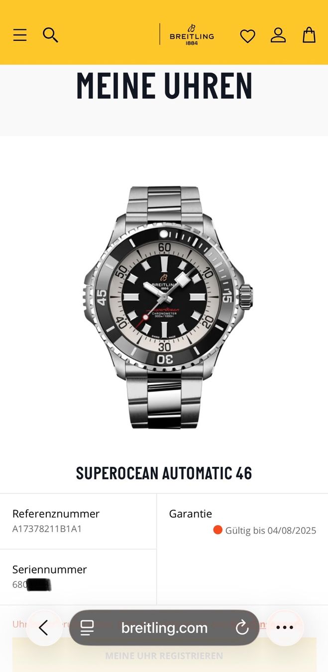 Breitling Orologi: Breitling Superocean Automatic 46 Fullset – Usato da Birsfelden venduto da Mynos 3