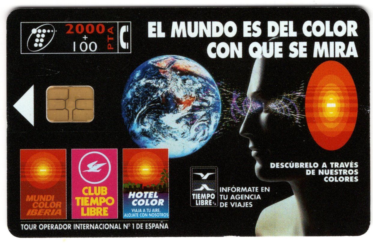 Telefon- & Taxkarten: seltene 2000 + 100 PTA Telefonkarte von SPANIEN – Gebraucht aus Eglisau von Chperfins