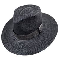 Original Panama Hut - Onyx schwarz! S  54/55cm