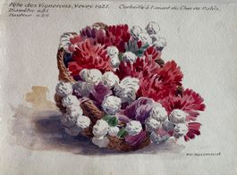 Philippe Ernest Recordon, Fête des Vignerons Vevey, Aquarell