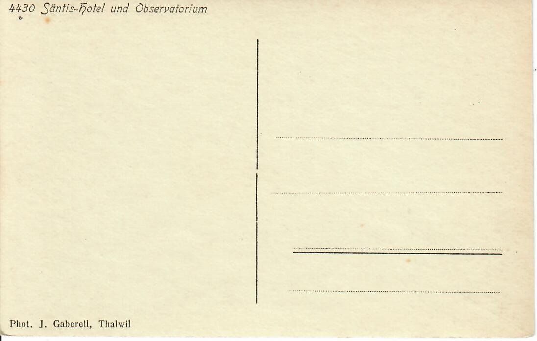 Cartoline postali: Säntis Hotel und Observatorium – Usato da Hochdorf venduto da Ziegel-16 1