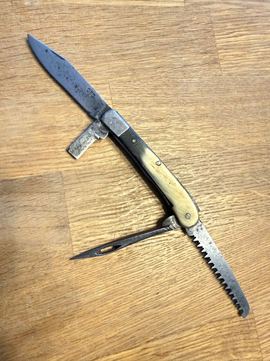 Coltelli tascabile: Antikes Taschenmesser Bauernmesser mit Defekt – Usato da Goldach venduto da Messerguru 1