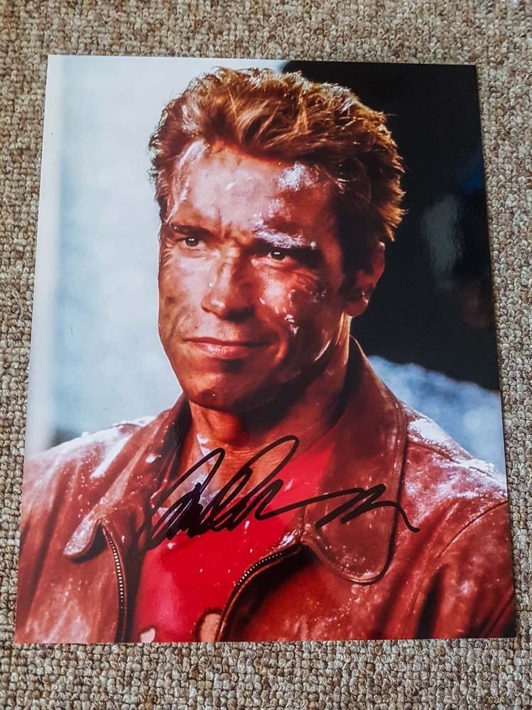 Autografi: Arnold Schwarzenegger - Autogramm Foto – Usato da Kaisten venduto da Simpsons4