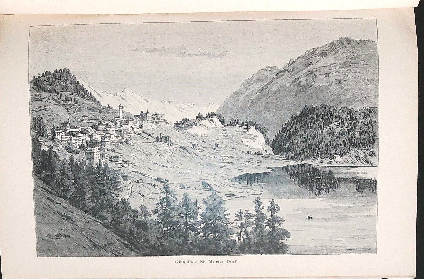 Libri: St. Moritz Bad  Wanderbild 1890 mit 15 Ansichten – Usato da Rafz venduto da Helvet32 1