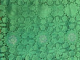 Afrikanischer Spitzenstoff "Green Lace" 4,8 Yards 4,35x128cm