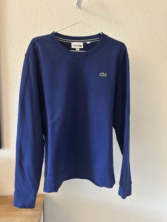 Lacoste Crewneck Sweatshirt, Blue, Size L