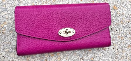 Mulberry Portemonnaie/Wallet Beutel Leder Pink Top Zustand
