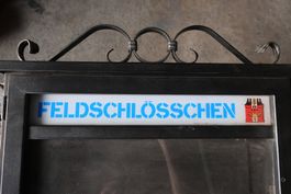Feldschlösschen Menuekasten beleuchtet Wirtschaft Bier