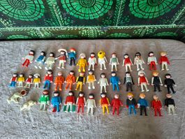 Konvolut, alte Vintage Playmobil Figuren, Kunststoff,42 Stk.