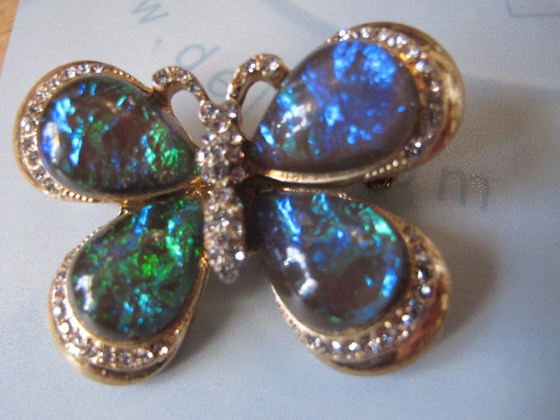 Broschen & Nadeln: Brosche Schmetterling, Modeschmuck, Top – Neu (gemäss Beschreibung) aus Löhningen von Chimae67 2
