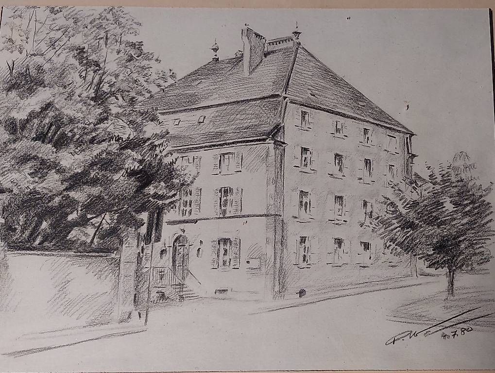 Tableaux: Tableau ancienne maison de Morges – D'occasion à Morges par pha_9xnc 1