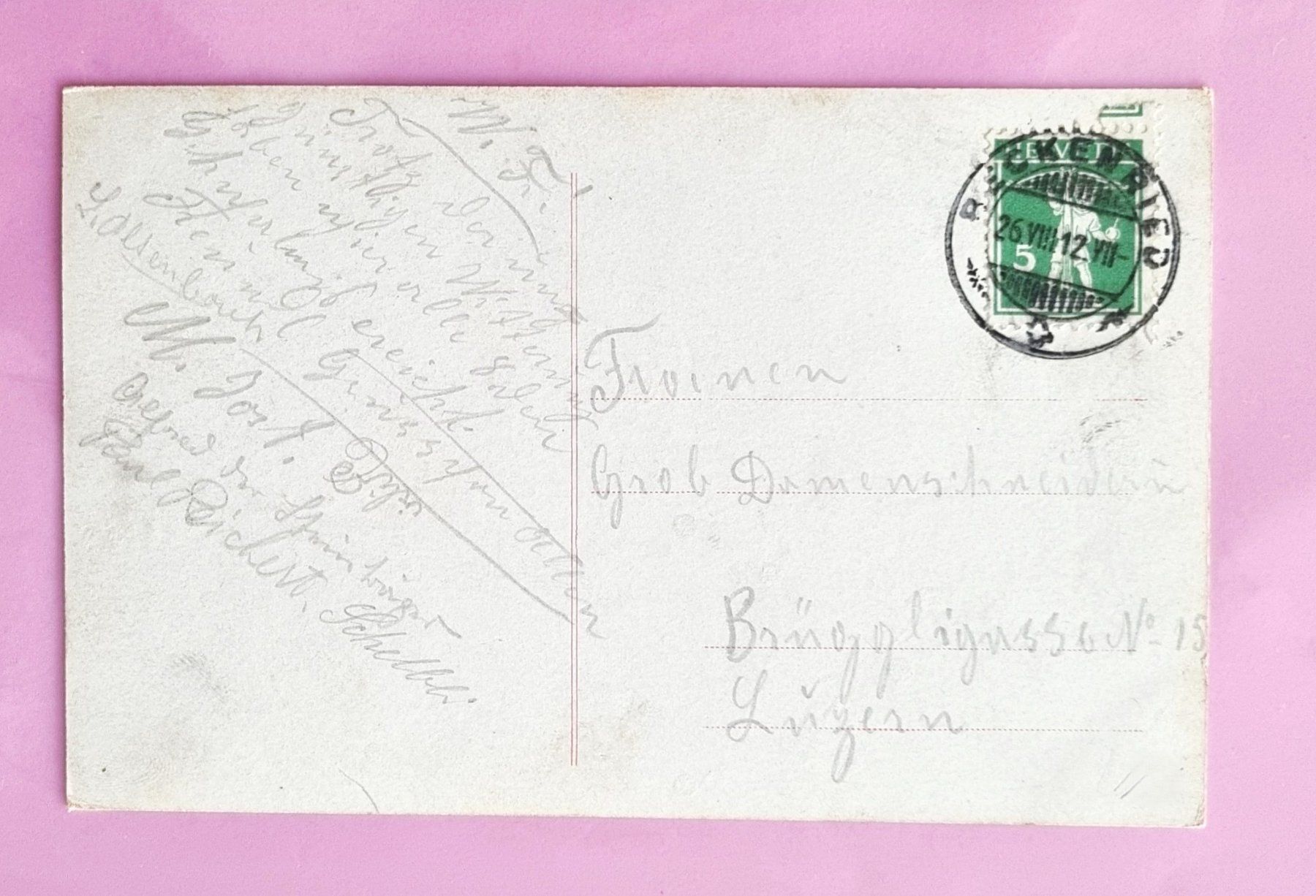 Ansichtskarten: Beckenried - Gasthaus Rössli - 1912 – Gebraucht aus Rothrist von RROENK 1
