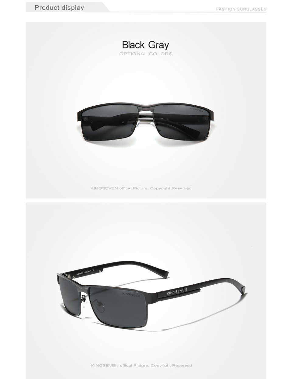Occhiali & Lenti: Kingseven Polarisierte Sonnenbrille – Nuovo e nell'imballaggio originale da Suhr venduto da ChronixChronometer 8