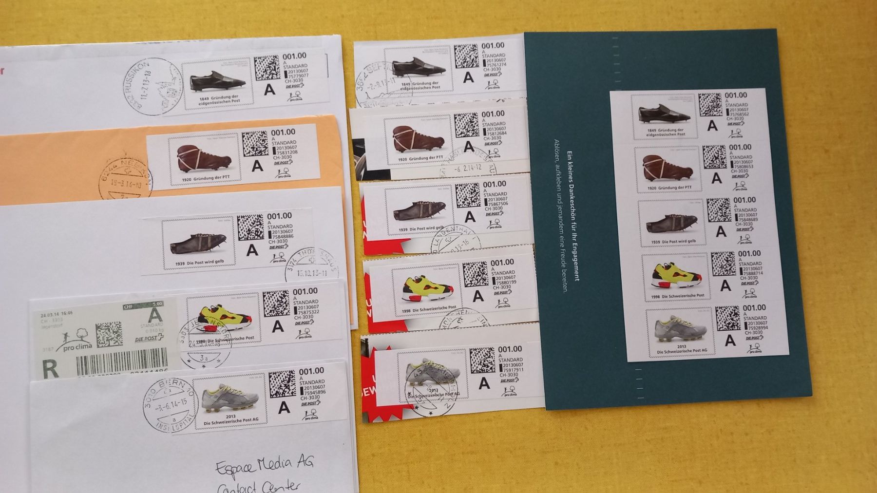 Tutti i francobolli: Webstamps     Weg der Post – Nuovo (secondo la descrizione) da Langnau am Albis venduto da Charlytheant