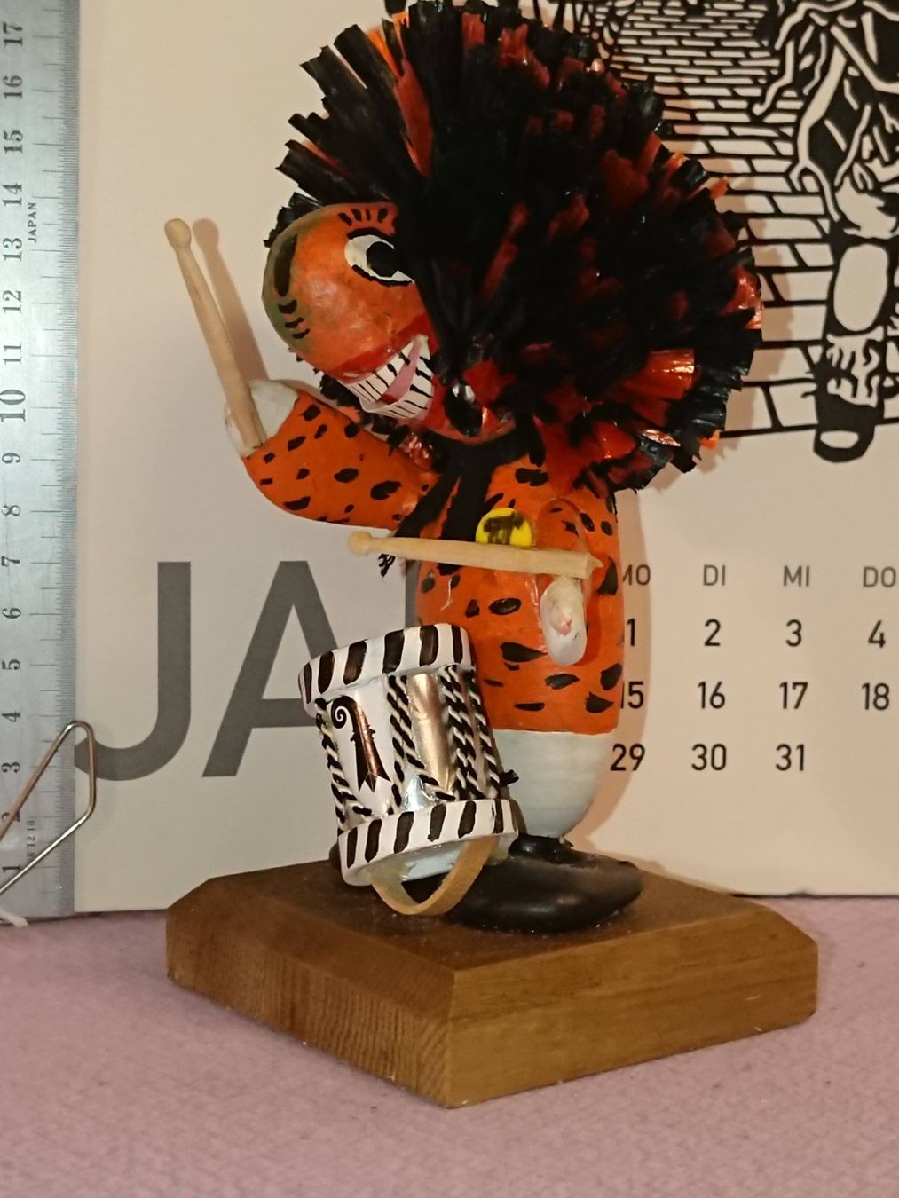 Statuette: Fasnachts Figur Steinwaggis- mit Trommel – Nuovo (secondo la descrizione) da basel venduto da markusb07 1