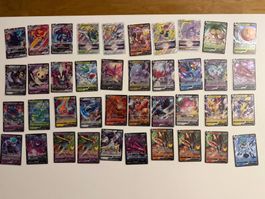 40 Pokémon V, V Max & V Star Karten (+ Deckbox & Sleeves)