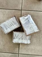 3 x plastic toothpicks/chefs hat