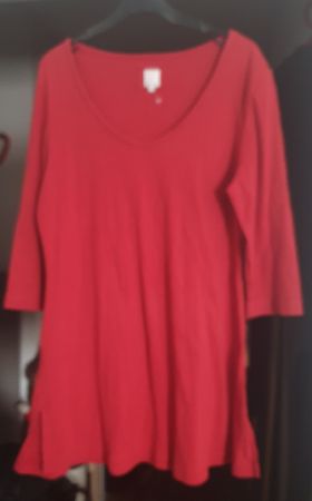 Deerberg schönes Longshirt in rot Gr. L