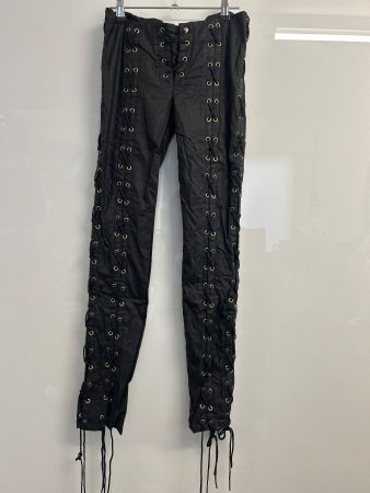 Coole Leggins Style Hose Slim Leg mit Ösen Gr XL NEU
