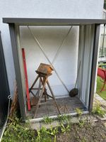 Kaminholzregal Metall anthrazit guter Zustand gebraucht
