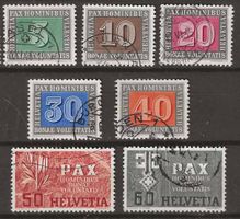 CH262 - Petit lot Pax obl.