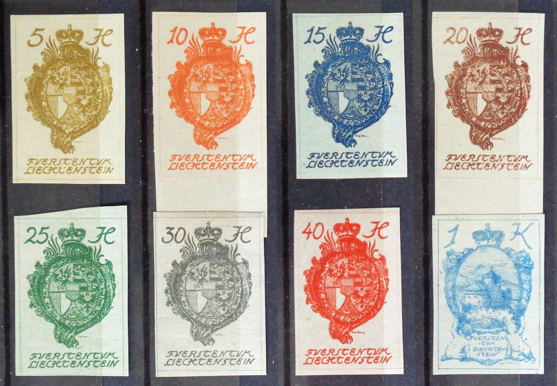 Tutti i francobolli: LIECHTENSTEIN 1920: La première émission du consortium, ** – Nuovo (secondo la descrizione) da Le Locle venduto da timbrettino