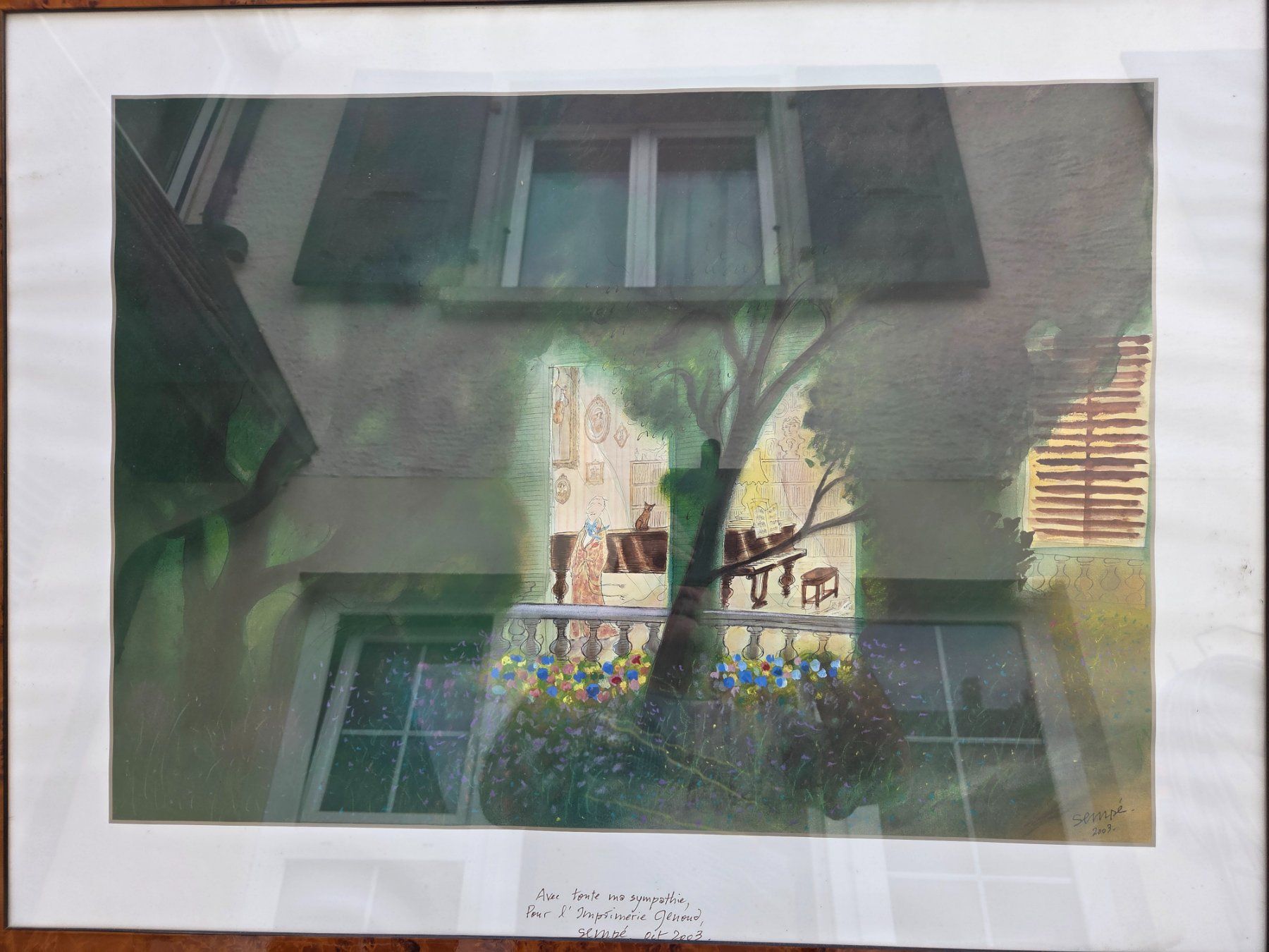 Grafiken & Lithographien: Dessin original Sempé 2003 avec dédicace – Gebraucht aus Penthalaz von pfo_92kg 1