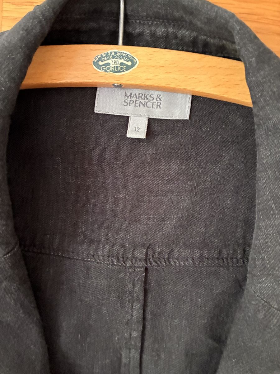 Jacken: Marks&Spencer Linen Blazer - Size 12 - Black Jacket – Gebraucht aus Untersiggenthal von mic_ksv9 1