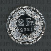 CHF___2.00 2021 stgl * aus Stgl-Münzsatz! 2 Franken